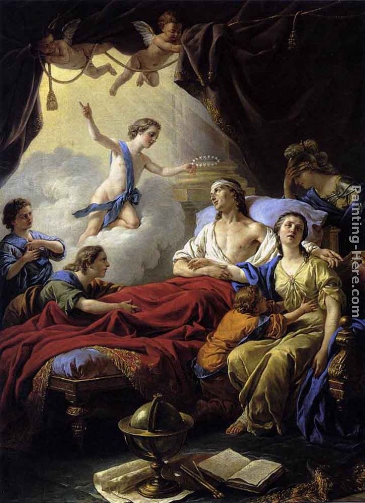 Louis Lagrenee Allegory on the Death of the Dauphin